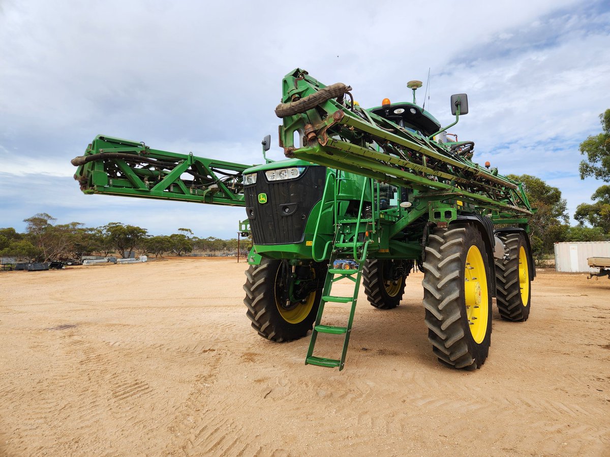For sale, John Deere 2016,
 R4045 sprayer 5100 hours ATM,
36-meter (120ft) boom,
6300 litre extended stainless tank,
Auto Trak and section control, 
Weather Station, Auto greaser,
New 480/80R50 tyres,
SF3000 receiver and 2630 screen.
$290000 + GST.
Message for more details 
S.A.