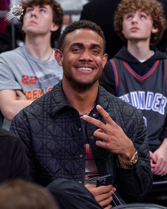 Julio Rodriguez at Suns game.