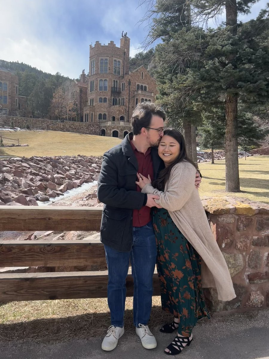 goodmornindrea1's tweet photo. I’ve been a bit absent here and with my streams. But I had to pop in to say @mrpendragon91 and I got engaged at a castle today 💕✨ https://t.co/Cs6TNUw77J