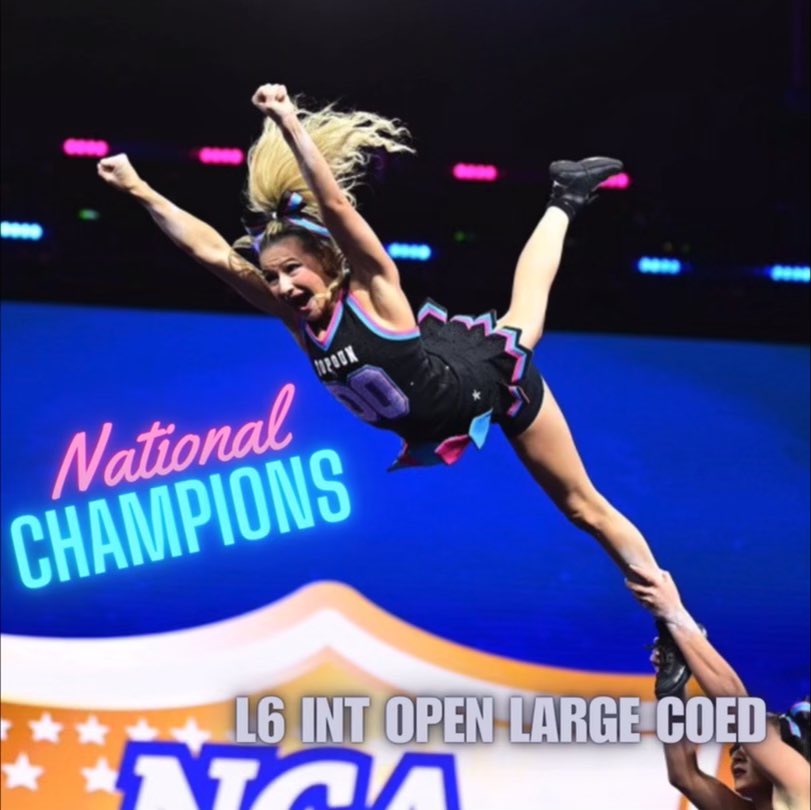 Your 2024 International Open Large Coed 6 NCA Champions are Top Gun Double O 🥇🏈