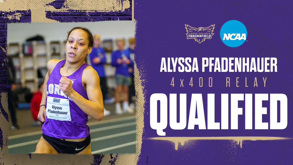 🏆𝐐𝐔𝐀𝐋𝐈𝐅𝐈𝐄𝐃🏆

Grace Alley, Harmony Creasy, Kelly Kohlhof, Alyssa Pfadenhauer make up your 4x400-meter relay crew at the 2024 NCAA Indoor National Championships!

#GoDuhawks