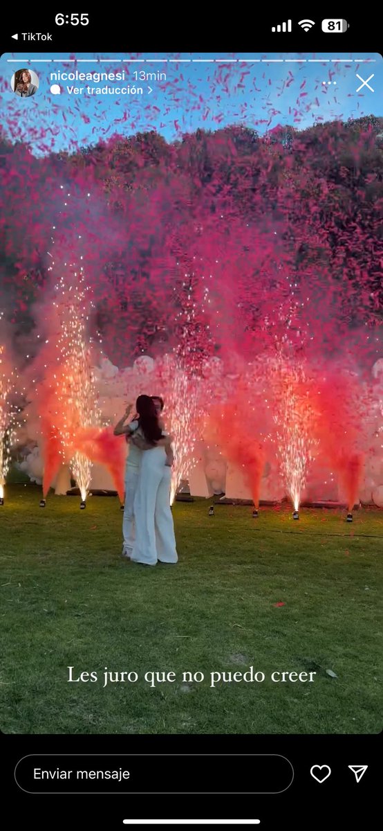 keylamoyaas's tweet image. el gender reveal de la amiga más íntima de las girls