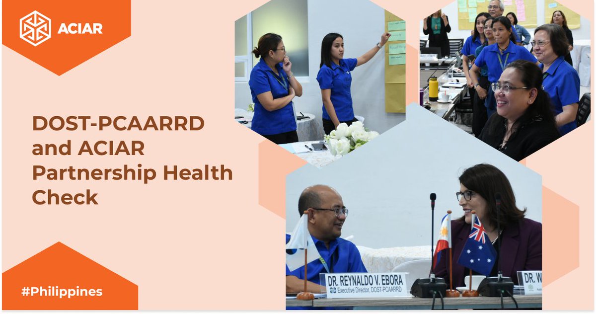 🤝The #ACIAR and @dostpcaarrd partnership remains strong and poised to grow, with joint priorities for the next 5 years identified at the annual Partnership Health Check with @ACIARCEO Prof Wendy Umberger. Learn more about #ACIAR in the #Philippines bit.ly/3T0yhjp