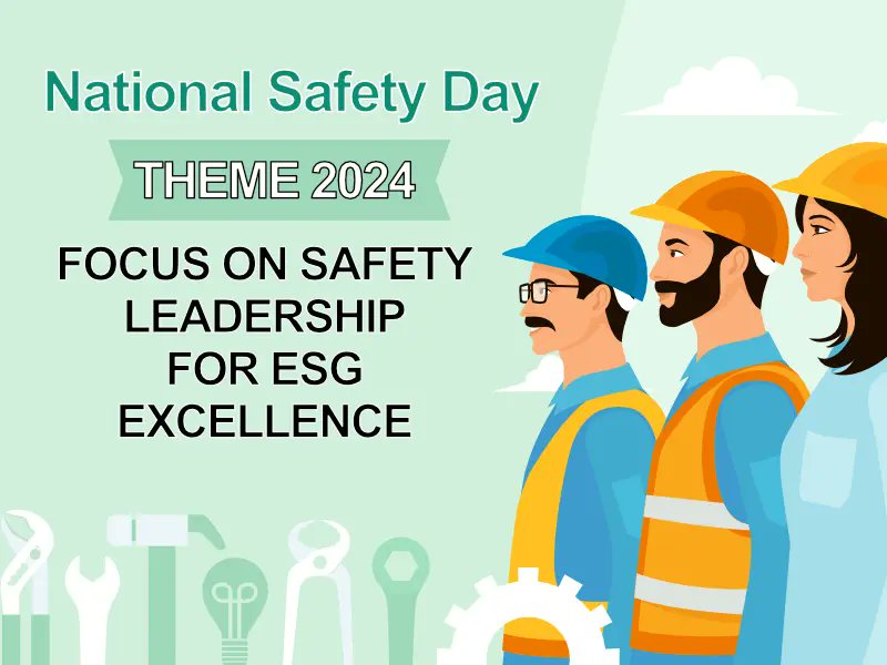 “The greatest responsibility of a leader is to give the people in your span of care a grounded sense of hope for the future” 
National Safety Day 🎉
#SafetyFirst #safetyday #nationalsafetyday #NSC #PMOIndia #dgfasli