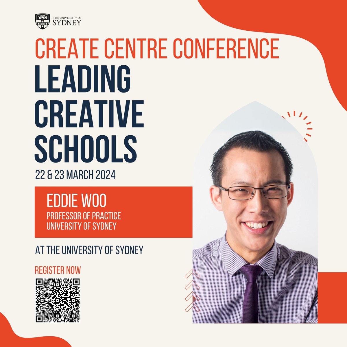 Our Leading Creative Schools conference is your chance to hear @misterwootube on finding #creative #connections 22 & 23 March with @USyd_SSESW showing #creativity belongs in all kind of #learning. Register here: pay.sydney.edu.au/V96/booking?ud…