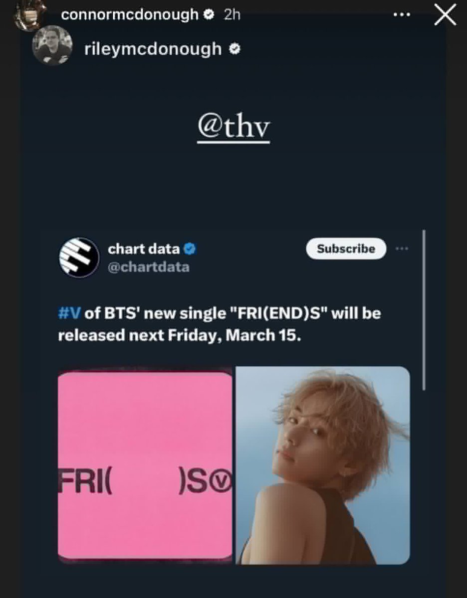 tetestream's tweet photo. Connor McDonough &amp; Riley McDonough were both taken part in the production of "FRI(END)S" 🚨💗

#V_FRIENDS https://t.co/0LBlSC0u66