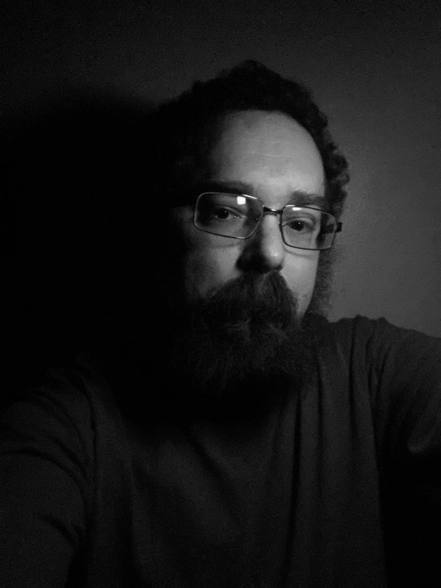 I was trying to create a film noir look with a cheap Neewer light I bought off Amazon. I should construct a cucoloris maybe. I’m not a very good subject and I know next to nothing about lighting #Selfie