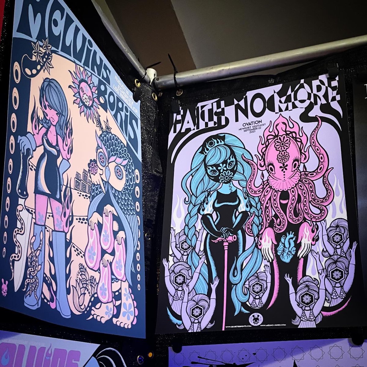 My silkscreen gig posters are available at Secret Serpents website here!
🔥👉🏼 https://t.co/Khh5fxlmTg