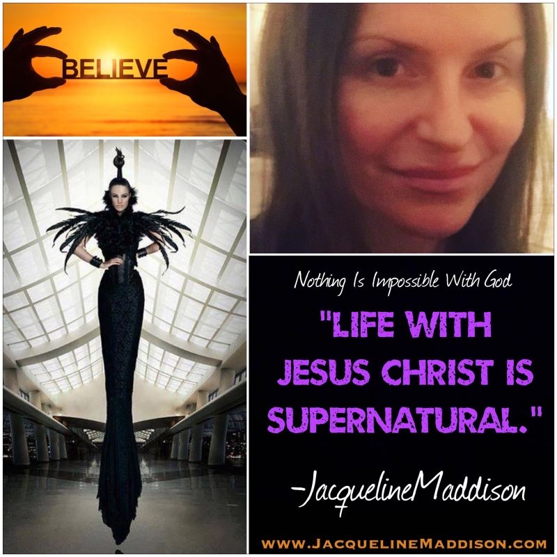 “Life With #Christ Is Supernatural.” - #JacquelineMaddison 💜🖤🧡 #Believe #WithGODAllThingsArePossible 🤍