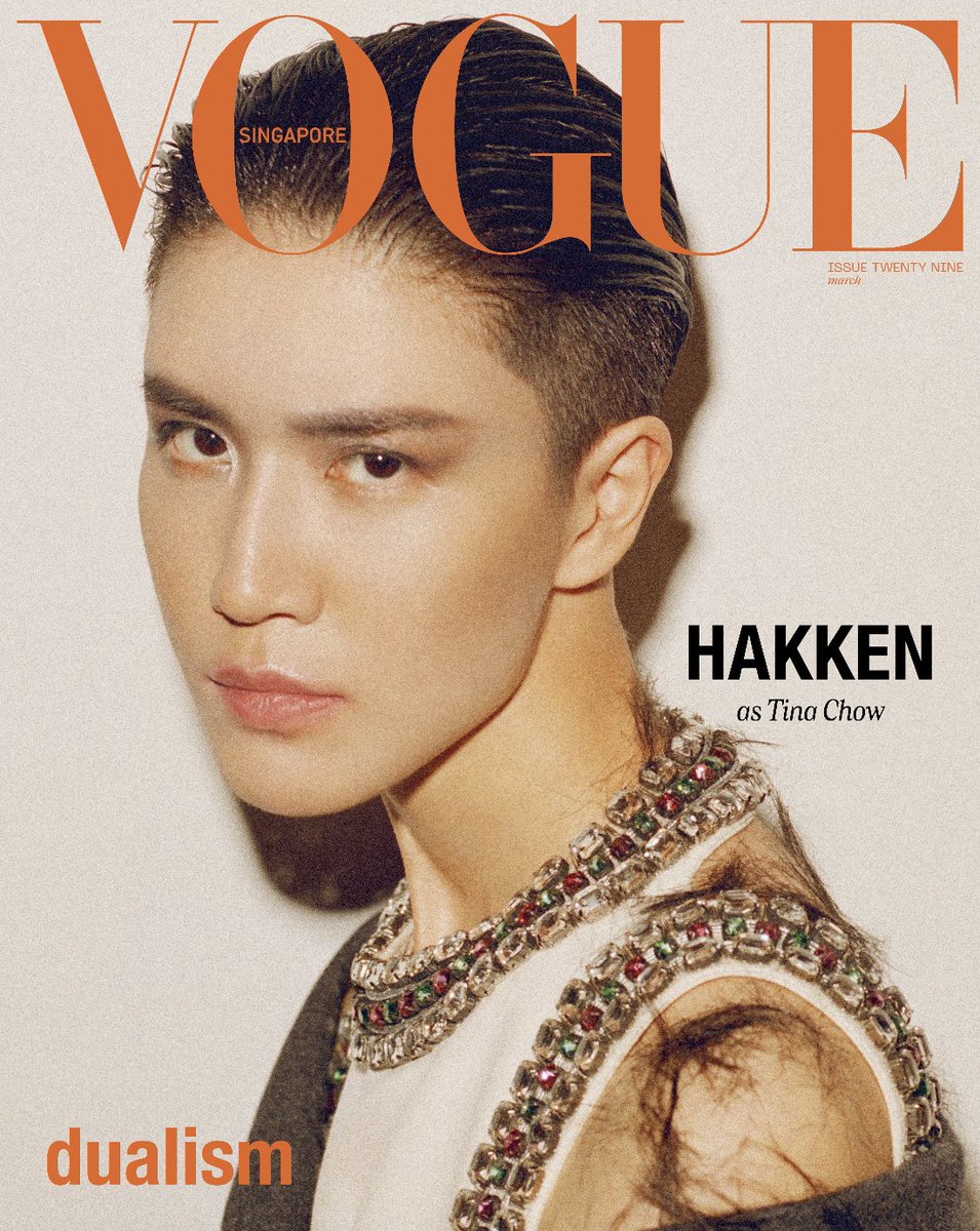 See Malaysian cosplay sensation #Hakken slip into their most adventurous role yet as revered American model and fashion icon #TinaChow—on our two covers of @voguesingapore’s March ‘Dualism’ issue. Get your copy now on newsstands. voguesingapore.myshopify.com/collections/si…