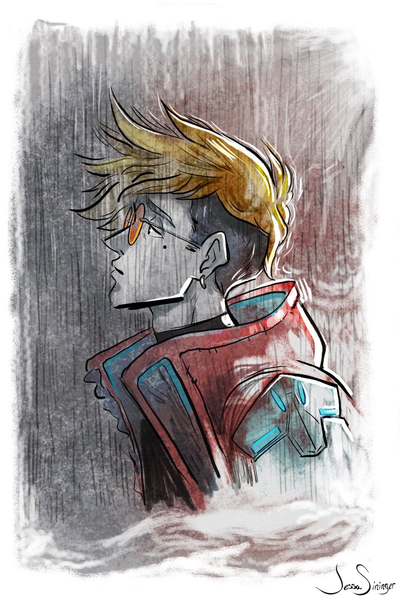 Such a beautiful show. They pulled from the original, made it their own, and then elevated it by a million. Had to sketch my favorite character. #TRIGUNSTAMPEDE