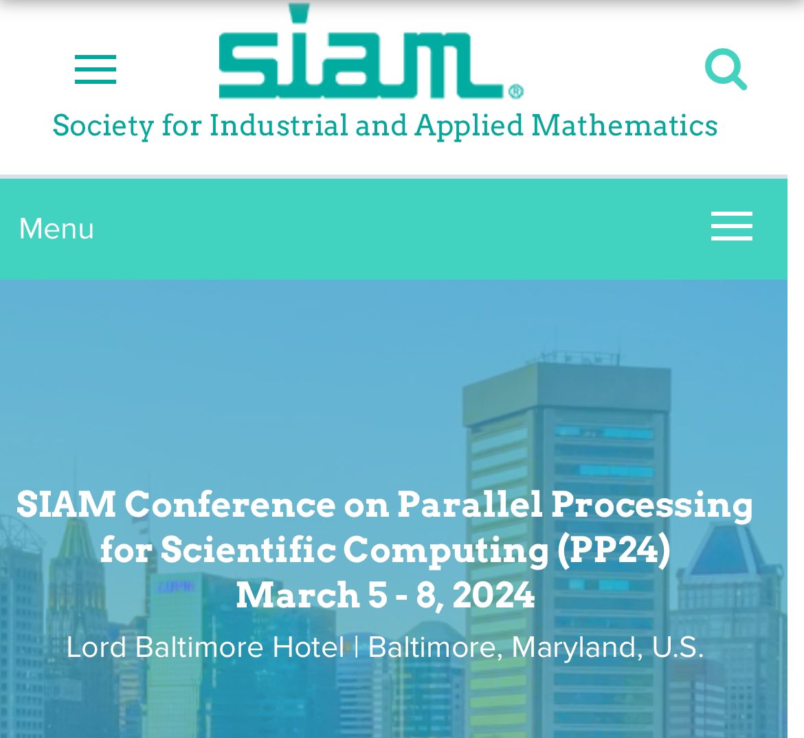 What a week ahead! 

📣 Who is coming? From where? 📣 

Online program: meetings.siam.org/program.cfm?CO… 💪🏼 

#SIAMPP24 #HPC4ALL <a href="/TheSIAMNews/">SIAM</a>
