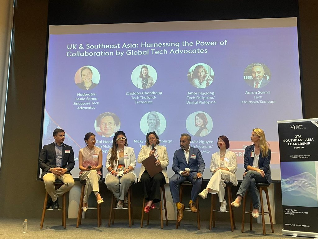 RussShaw1's tweet photo. And the #GTASEAL panel kicks off at #UKSEATechWeek in Bangkok with @biztradegovuk @ukinthailand - @TechThailandAdv @techmalaysiaadv @techSGadv @techphadvocates @techVNadvocates @UKTechAdv @TechLondonAdv https://t.co/faQkbJs93v