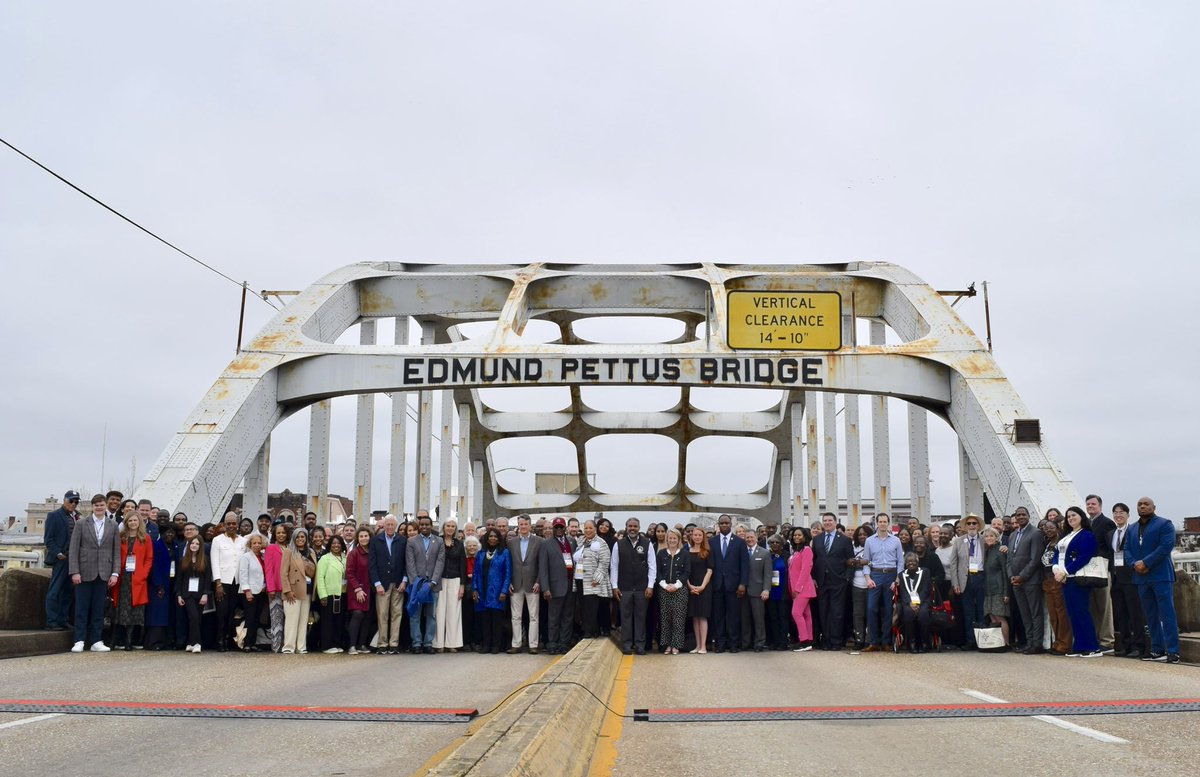 I joined the #Selma59 Bridge Crossing Jubilee to commemorate the brave fight for voting rights.

It's always an honor to walk in the footsteps of giants like my friend, the late Rep. John Lewis, on the Edmund Pettus Bridge.

We'll keep on marching & working for justice.