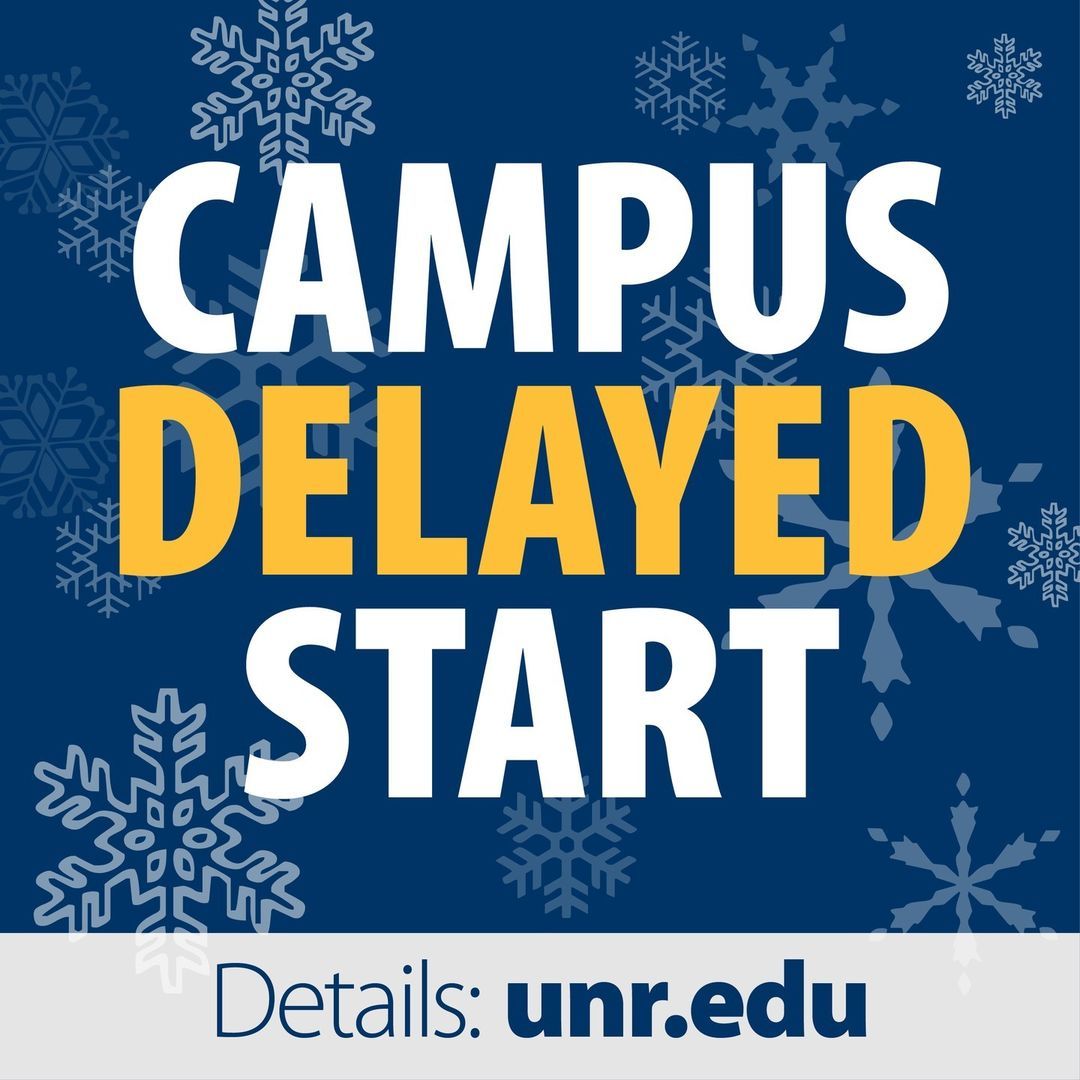 Following an assessment of the anticipated overnight weather and road conditions around the @unevadareno campus, a decision has been made to delay the start of nonessential campus operations (campus operations refers to any work performed at the main University campus, office,…