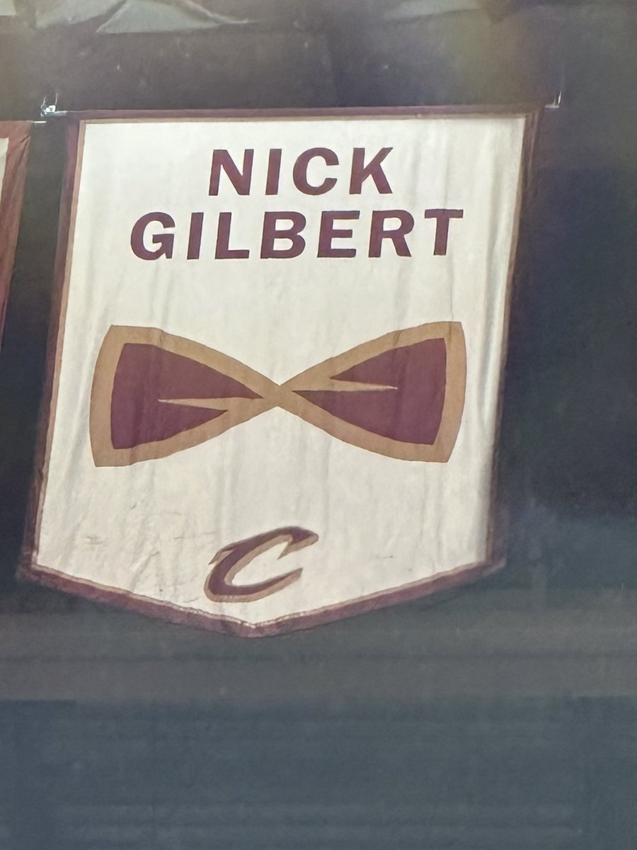 Beautiful night as our beautiful son’s legacy was honored with the banner in the rafters. Love you Cleveland! - From the Gilberts