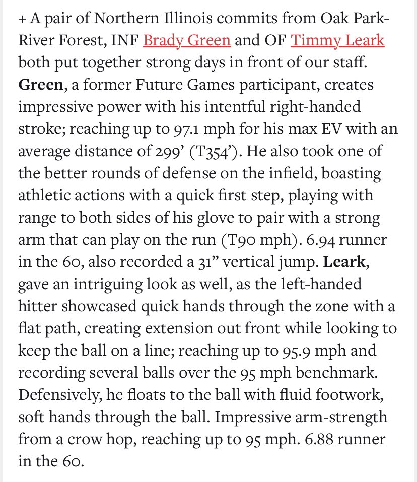 Timothy Leark (@timothyleark) on Twitter photo Thank you for the write up, and great event! <a href="/PrepBaseballIL/">Prep Baseball Illinois</a> <a href="/BradyGreen2025/">Brady Green</a> <a href="/oprfbaseball/">OPRF Baseball</a> <a href="/strikes_club/">Strikes Baseball Club</a> <a href="/hustle_chicago/">Chicago Hustle Baseball</a> <a href="/NIU_Baseball/">NIU Baseball</a> <a href="/ryancopelandNIU/">Ryan Copeland</a> Thank you for the write up, and great event! <a href="/PrepBaseballIL/">Prep Baseball Illinois</a> <a href="/BradyGreen2025/">Brady Green</a> <a href="/oprfbaseball/">OPRF Baseball</a> <a href="/strikes_club/">Strikes Baseball Club</a> <a href="/hustle_chicago/">Chicago Hustle Baseball</a> <a href="/NIU_Baseball/">NIU Baseball</a> <a href="/ryancopelandNIU/">Ryan Copeland</a>