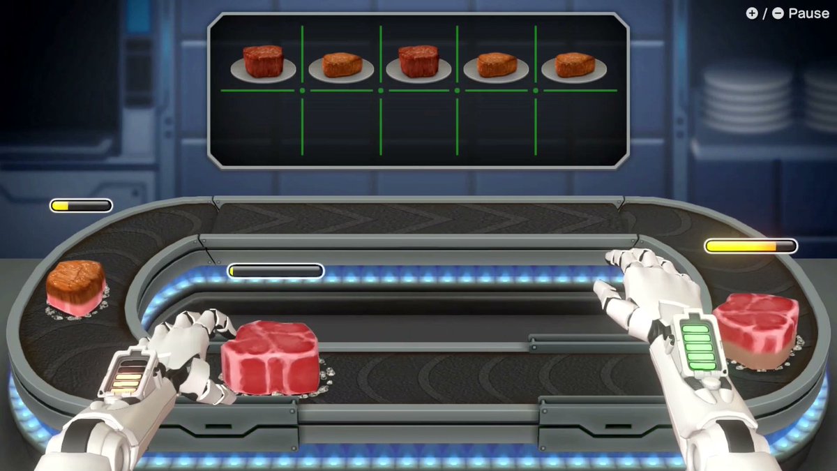 SuperMarioFact's tweet photo. Level 1: The player only has to cook steaks. After the first steak is done, the player will have to prepare five more steaks. https://t.co/zJWRUGuo44