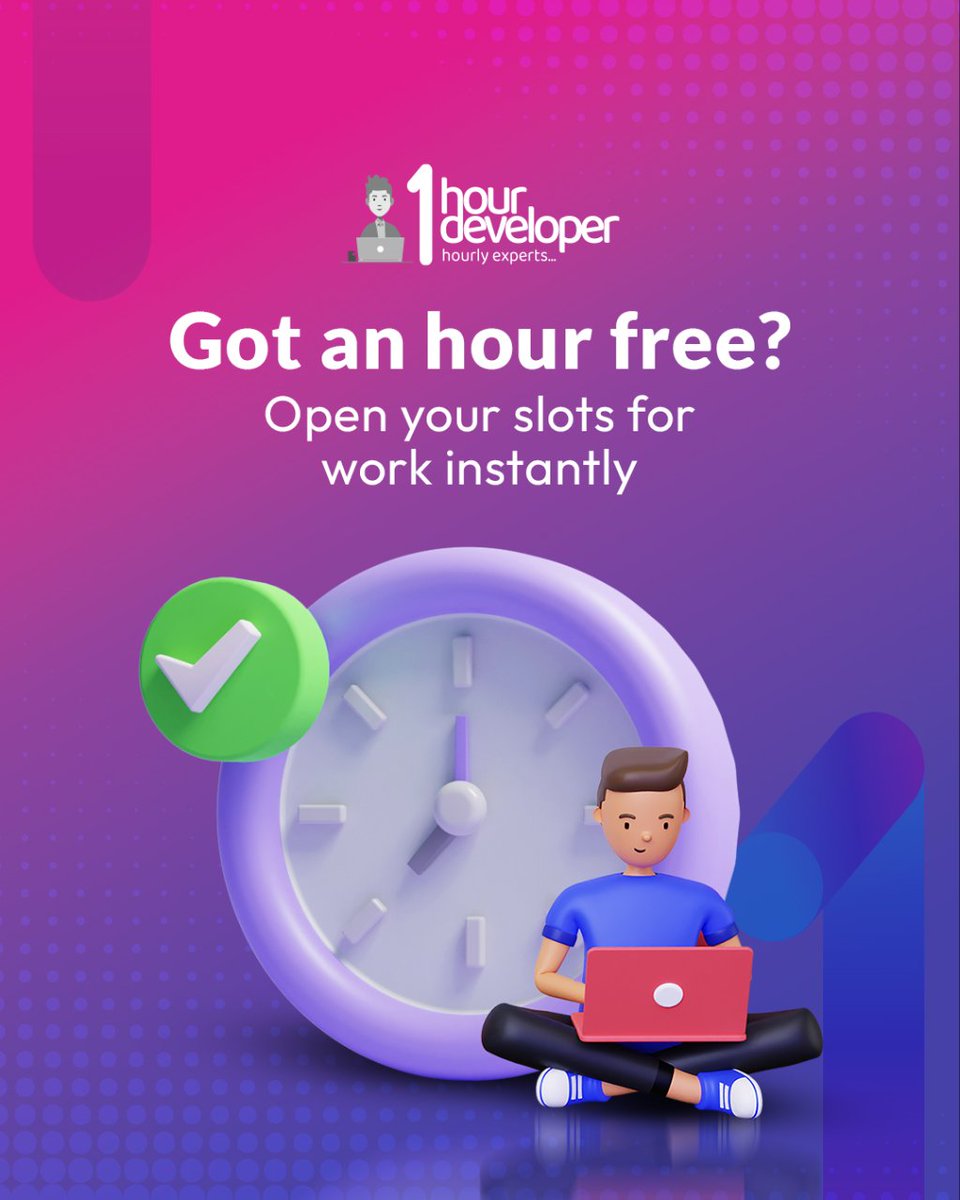 1hourDeveloper's tweet photo. Attention Developers! Open Your Schedule for Instant Bookings and endless opportunities awaits!
#1HourDeveloper #HourlyDeveloper #WebDevelopment #Programming #Remotework #Freelance #Developerlife #Techjobs #SoftwareDevelopers https://t.co/IDoXqLggPx