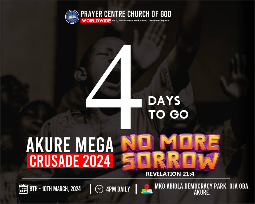 Pccgofficial's tweet photo. Akure Mega Crusade 4 days to go. You will be bless as you come. Amen https://t.co/4bfxzXzSM4