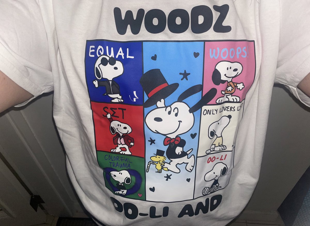 rain_is_moody's tweet photo. woodz snoopy shirt !!!!!!! https://t.co/5k42I3kMLc