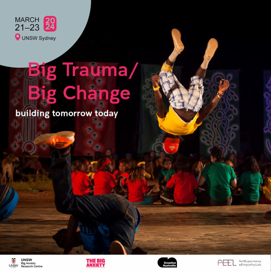 Explore the heartbeat of tradition, connection, and creativity at Big Trauma/Big Change forum, March 21-23. Click the link below to secure your place at the most transformative mental health event of the year! eventbrite.com.au/e/big-traumabi…