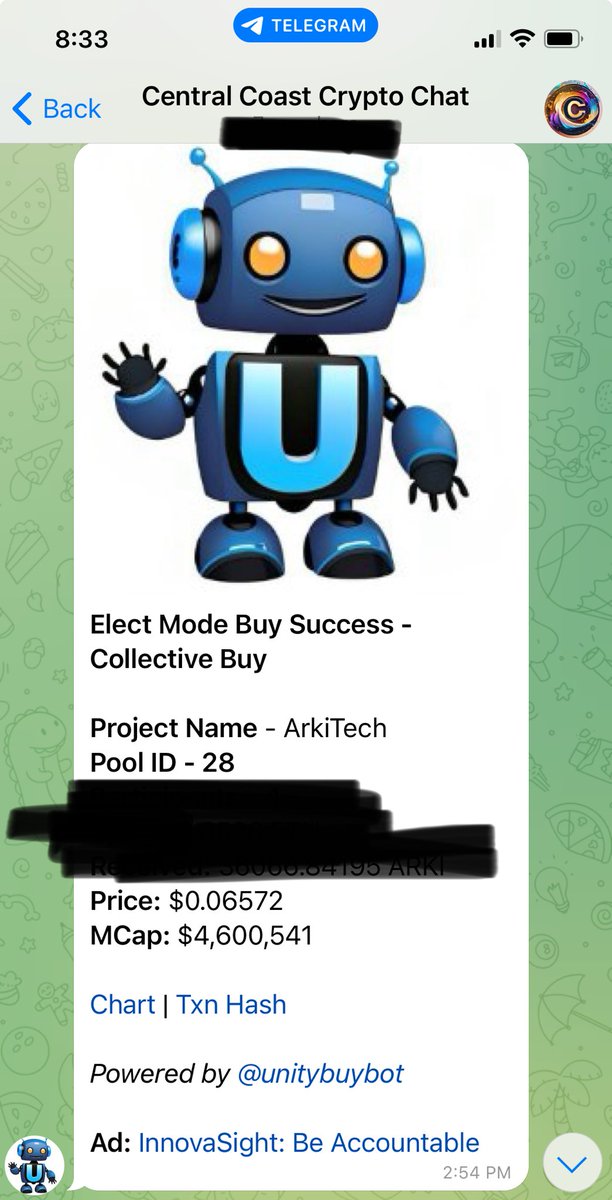 CenCoastCrypto's tweet image. Community used #UnityBuyBot to get into $ARKI at a great entry. ✊ #Together 💪 #Altseason #Altcoins #Ethereum #BTC #ETH #ArkiTech