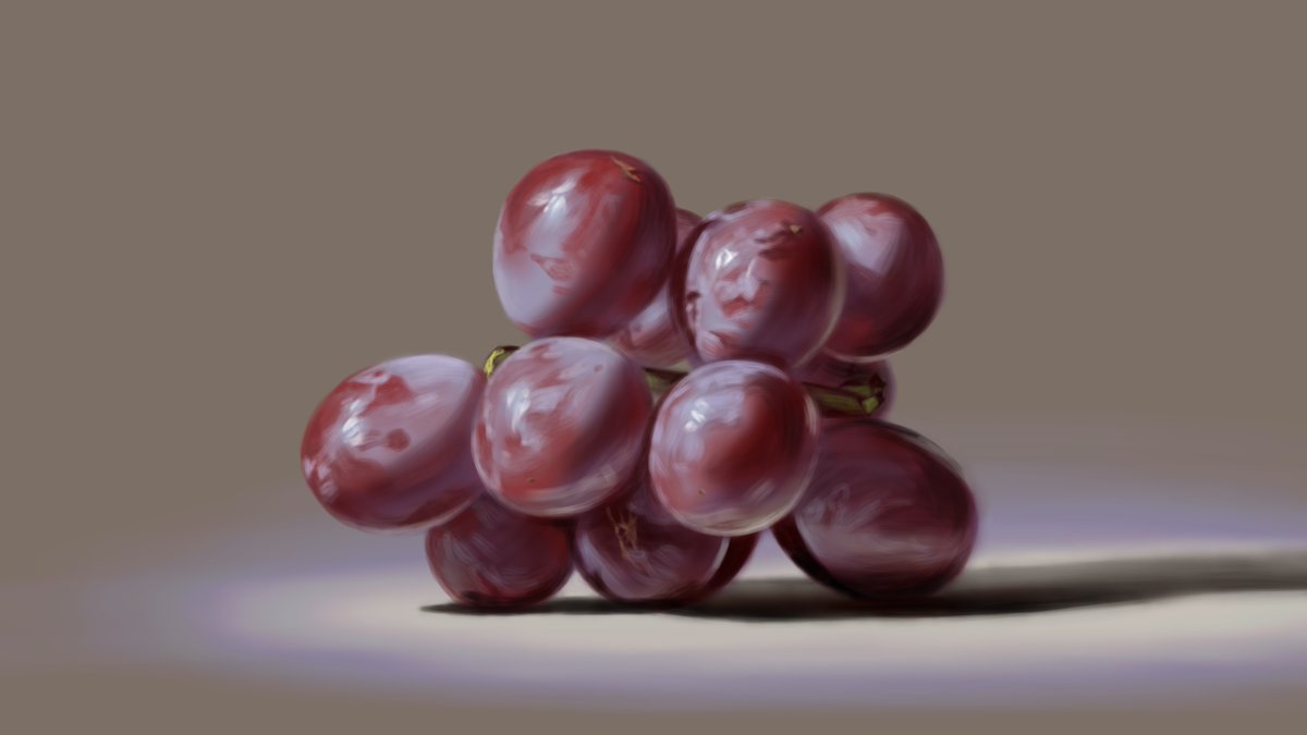 デジタルで描いた葡萄のプロセス。
制作時間は1時間30分くらい。
↓メイキング動画↓
https://t.co/WmN6vzTSvX 