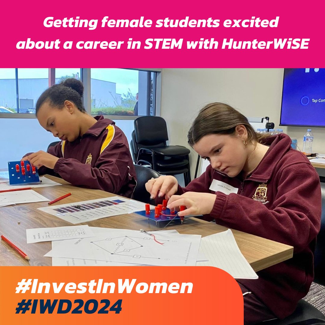We’ve been involved with HunterWiSE since 2023, an initiative for women and girls in STEM aimed to positively impact perceptions of STEM careers amongst school-aged girls to increase overall participation by women.

📸: HunterWiSE

#IWD2024 #InvestInWomen #CountHerIn