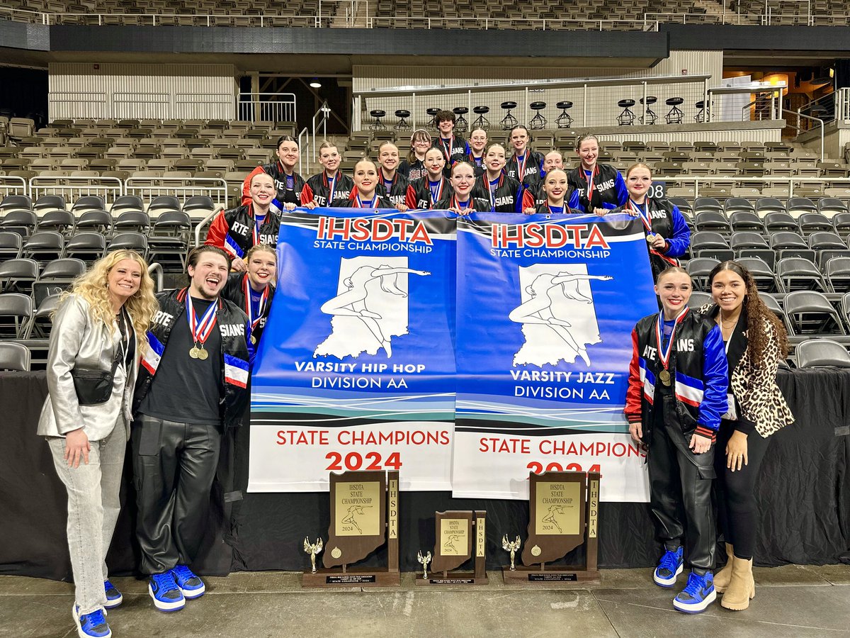 mville_dance's tweet photo. BACK TO BACK STATE CHAMPS 🔥
•
🏆 1st AA Jazz
🏆 1st AA HipHop
🏆 4th AA Pom
•
@ArtesiansUnited @ArtesianNation @BellCatMHS @ericbowlen @MSDMartinsville @artieredblue @ArtesianCheer @MHS_Rewind https://t.co/aj7UzVCfws