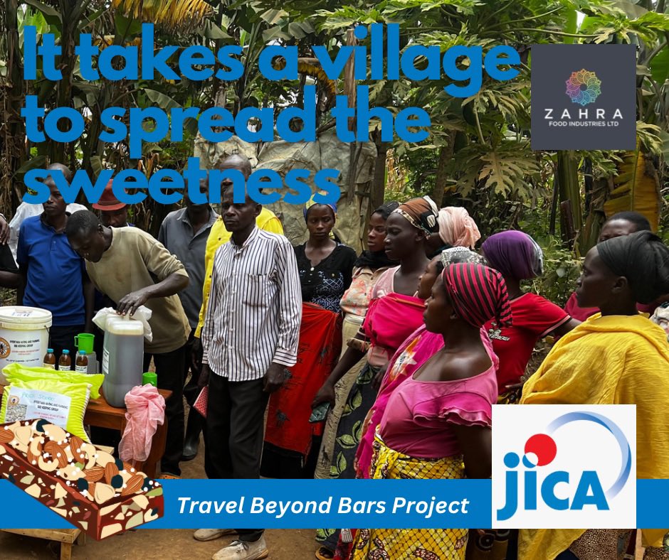 ZahrafiLTD's tweet photo. At the Kyangwali #Refugee Camp, when it comes to honey, it brings out the entire village! π Supporting the farmer groups within these communities is at the very core of the #TravelBeyondBarsProject in partnership with @JicaUganda. This honey will find its way in #CerealBars https://t.co/rwnftIhwmW