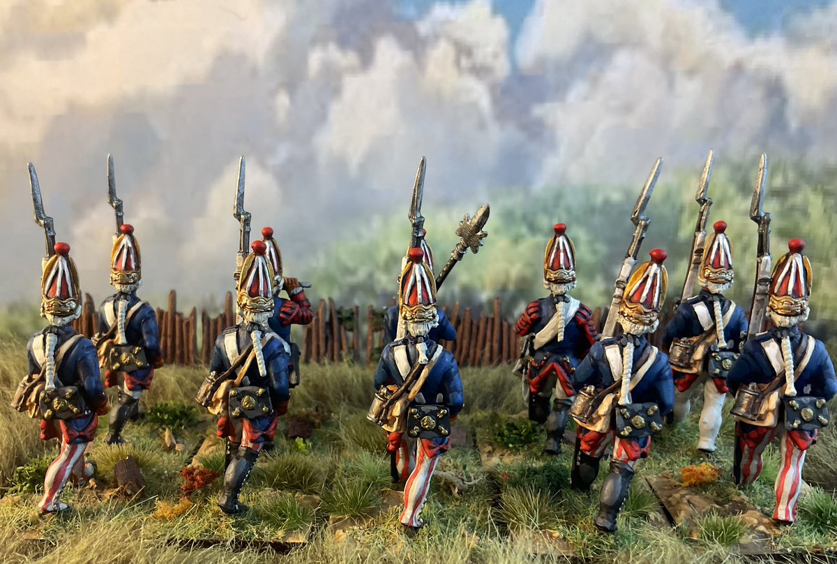 Oldwargamer's tweet photo. Finished these #Hessians in February as well. #40mm #FrontRankMiniatures #wargaming #wargames #wargamer #FIW #FrenchIndianWars https://t.co/gVDE92Sbg8