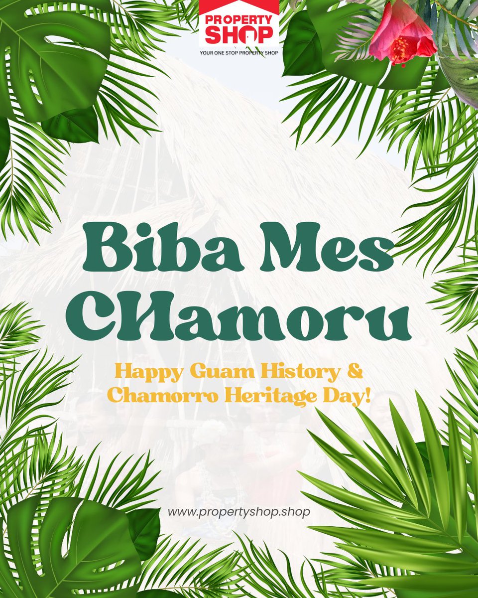 Propertyshop_gu's tweet photo. Biba Mes CHamoru, Guahån! 🇬🇺
Happy Guam History & Chamorro Heritage Day!
Celebrating the rich Chamorro culture, delicious food, and the warmth of our community with love, pride, and unity.
#PropertyShop #Guam #HeritageMonth #BibaGuahan #Chamorro #GuamHistory #BibaMesChamoru https://t.co/fEv5bDWk82