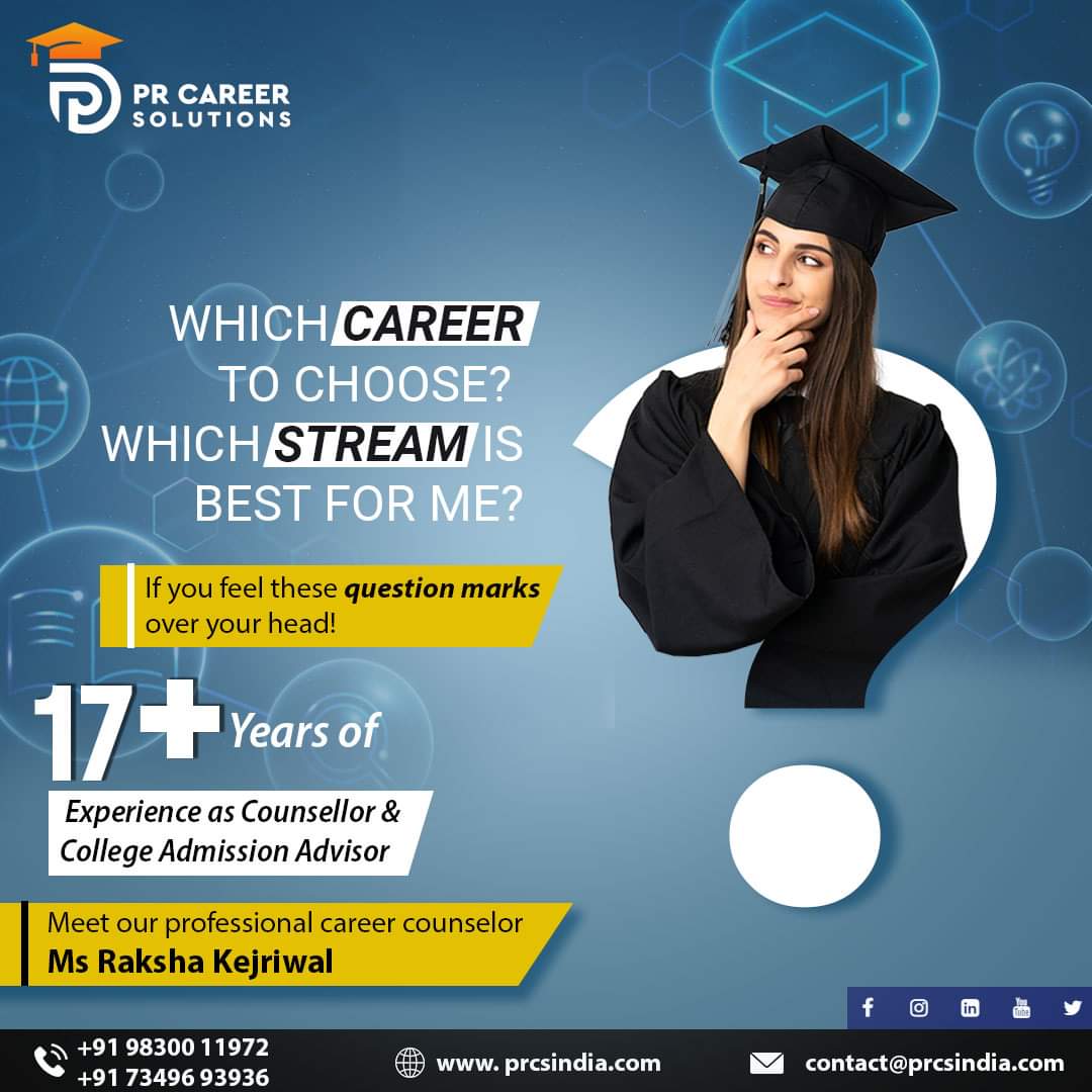prcseducation's tweet photo. 🌟 Explore Your Path with PR Career Solutions! 🌟

🤔 Uncertain about your career choice? Wondering which stream suits you best? Let Ms. Raksha Kejriwal, our career counselor, guide you through the maze of possibilities!

#CareerGuidance #CareerCounseling  #PRCareerSolutions https://t.co/3ibMtzq3Nc