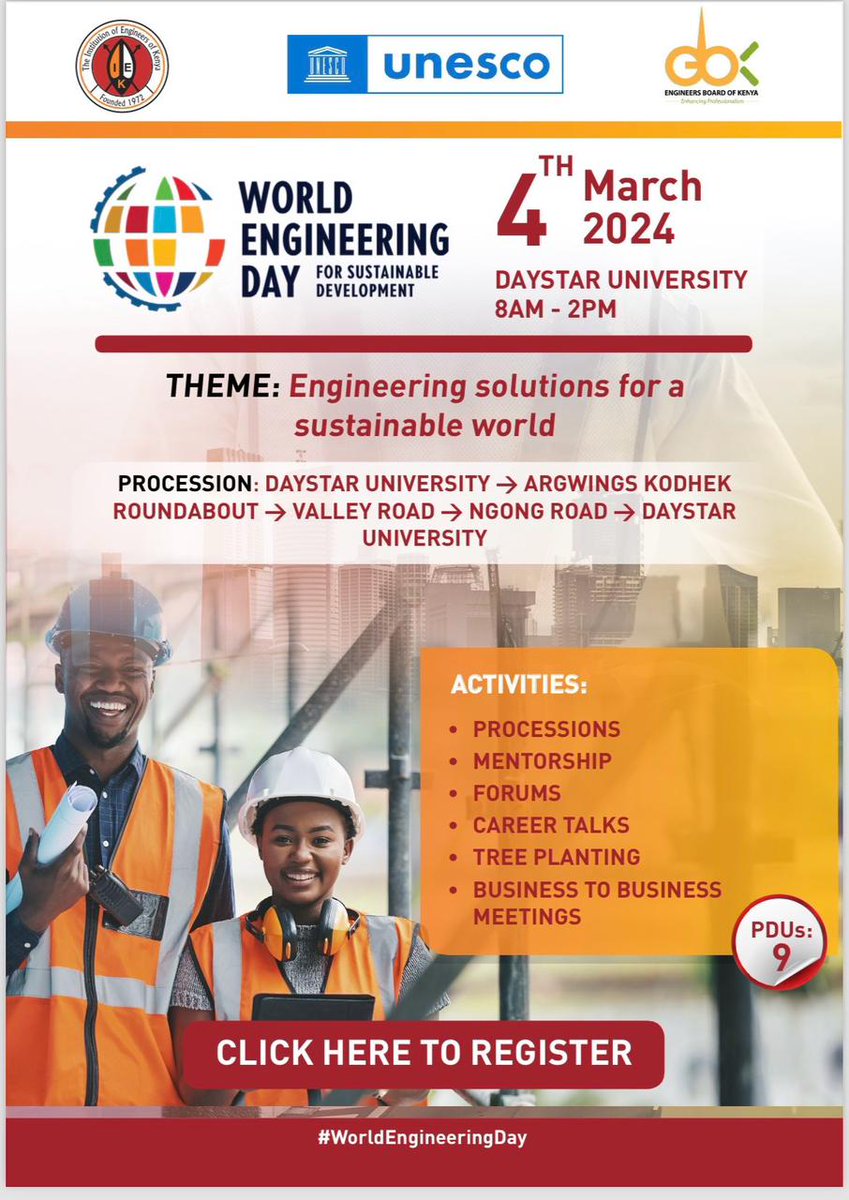 It is World Engineering Day. Engineers are converging at Daystar University. #WorldEngineeringDay #WorldEngineeringDay2024