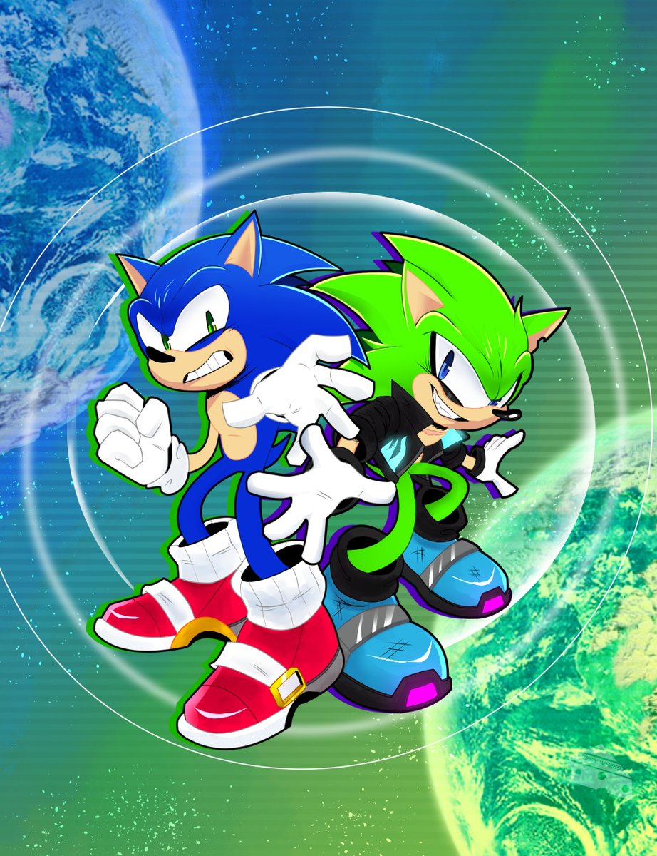 Everyone has a dark reflection... #SonicTheHedeghog #sonicfanart #archiesonic #sonicau