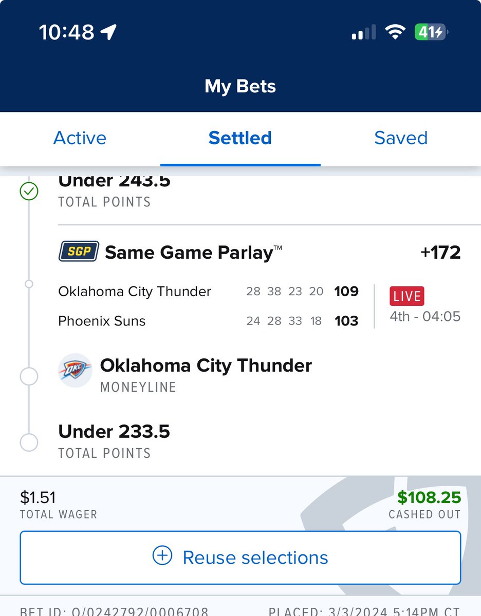 datdamndj's tweet photo. Took the cash out .. but this is probably going to hit. The ticket was $1.51 for $250. A win is a win! https://t.co/QT3ccCv1do