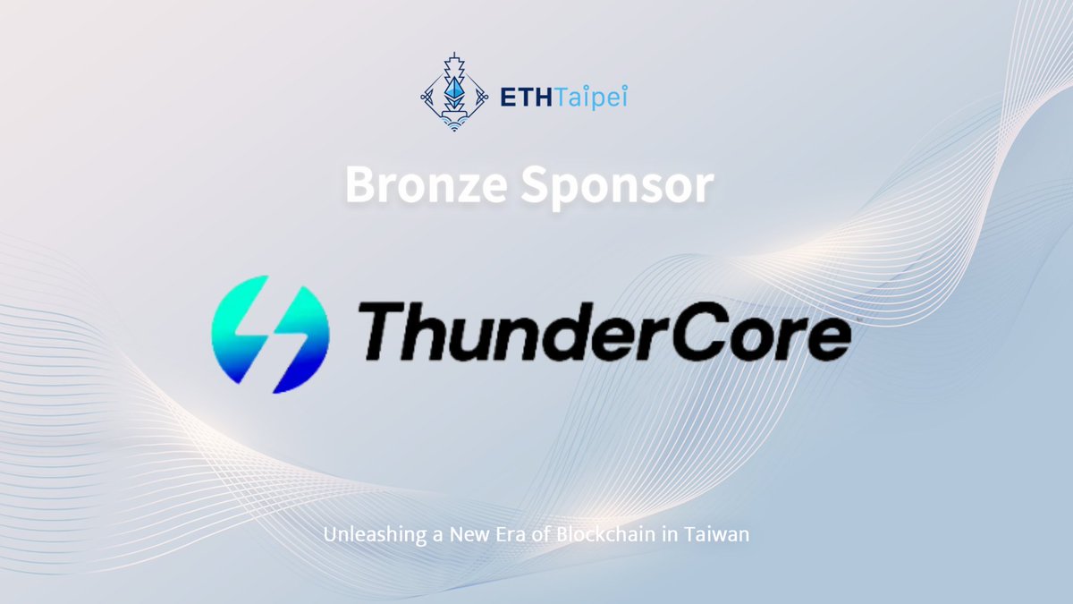 EthTaipei's tweet photo. We extend a warm welcome to ThunderCore, our new bronze sponsor. 👏👏

The mobile entertainment-focused public blockchain, @ThunderCoreLab, powered by #PoS, #EVM compatibility &amp; fast speed, drives the next generation of #gameFi.

Thank you, @ThunderCoreLab! https://t.co/xJ64ESUtx8