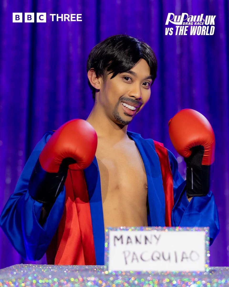 brigadaph's tweet photo. PACQIAO? Nope. It's PACYASSS!

Tunay ngang Filipino-represent ang " Drag Race PH" alumna na si @marinaxsummers  matapos niyang dalhin ang Boxing Champion na si  Manny Pacquiao sa Snatch Game ng "RuPaul's Drag Race: UK vs the World" S2.

Nagwagi ang kanyang paggaya sa boxer, at ipinakita ang 'yassified version' ng ating Boxer Champion na si Manny. Ang kanyang performance ay nagresulta sa kanyang pagkaligtas para 'mag-slay' sa susunod na linggo sa kompetisyon.

📷via : @dragraceukbbc

#BrigadaPH #Brigadanews