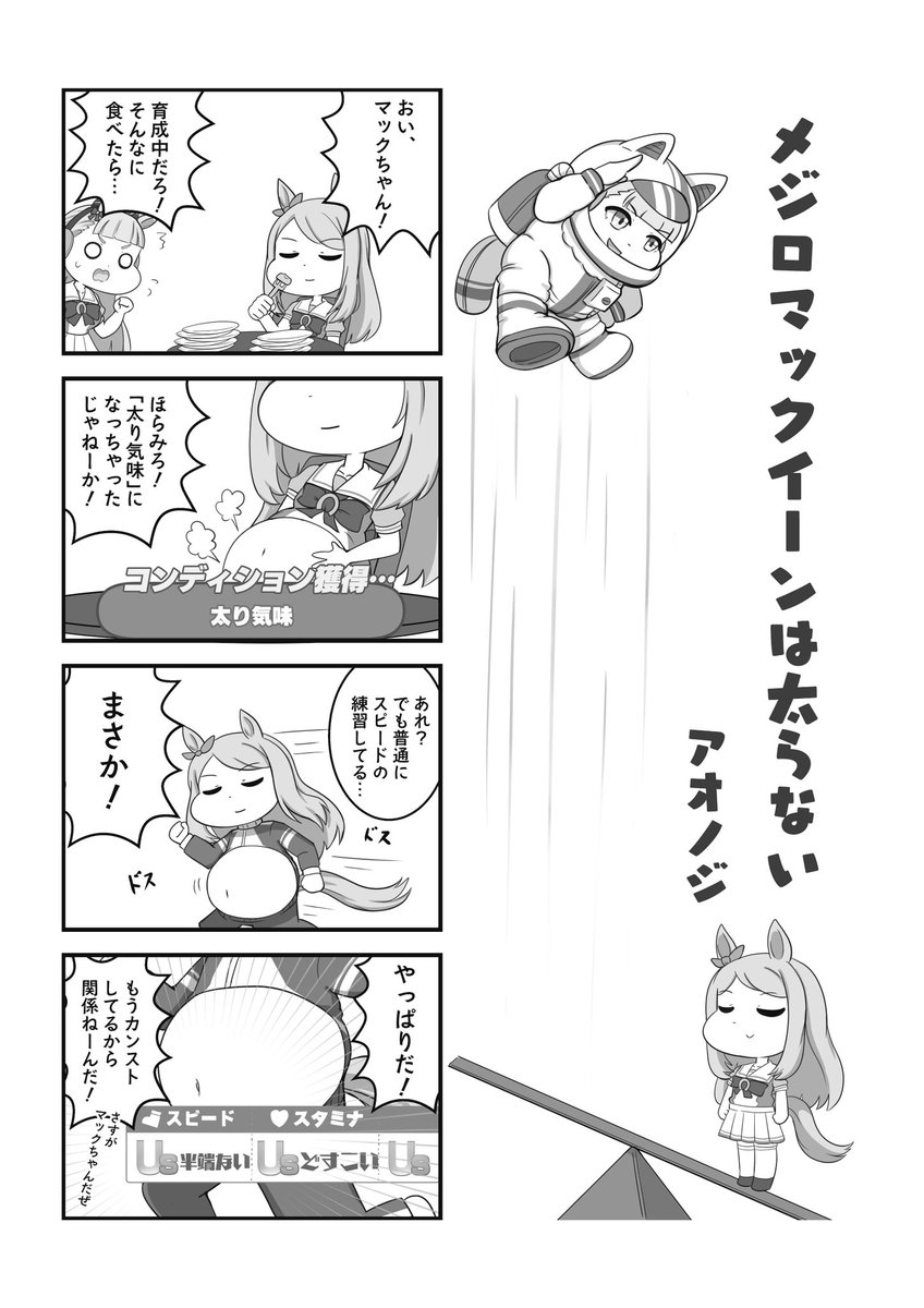 メジロマックイーンは太らない
#ウマ娘 