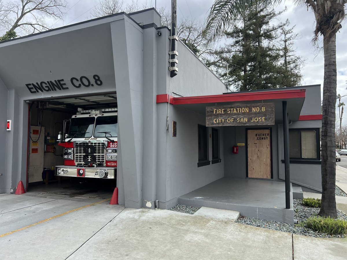 Crew of <a href="/SJFirefighters/">SanJoseFireFighters</a> returning from call chase down homeless man they find actively burglarizing their <a href="/SJFD/">San José Fire Dept.</a> Station 8 at E. Santa Clara &amp; S. 17th, stealing equipment &amp; personal items - and tossing laptop into creek. Suspect arrested by <a href="/SanJosePD/">San Jose Police Dept</a> in latest break-in at station