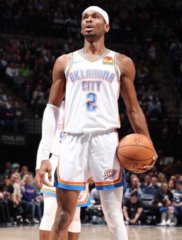 Shai Gilgeous-Alexander tonight:

35 Points
9 Assists
8 Rebounds
3 Steals
2 Blocks
55% FG