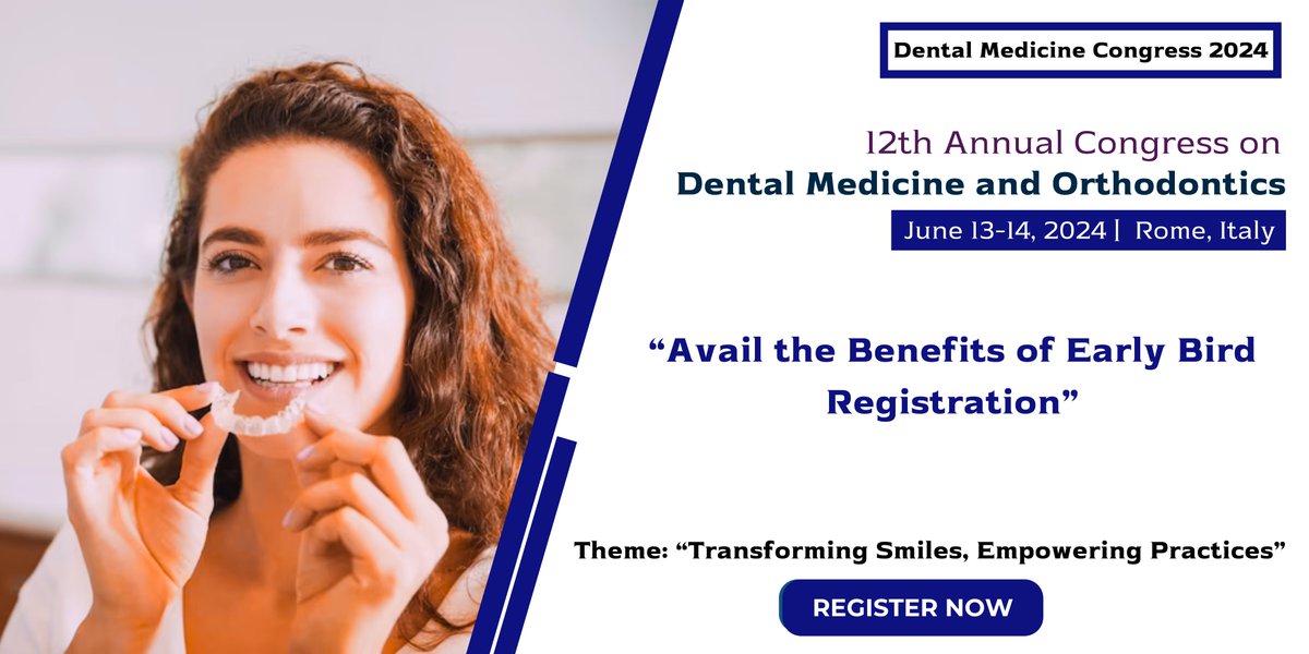 OrthoDentalConf's tweet photo. #Conferenceseries is excited to announce the upcoming conference on #Dental #Medicine & #Orthodontics!
We encourage you to submit an #abstract highlighting your work and findings.
Conference Website: https://t.co/uAxE9W6RPK
#conferenceannouncement, #DentalMedicineCongress2024 https://t.co/4KLTs0x20H