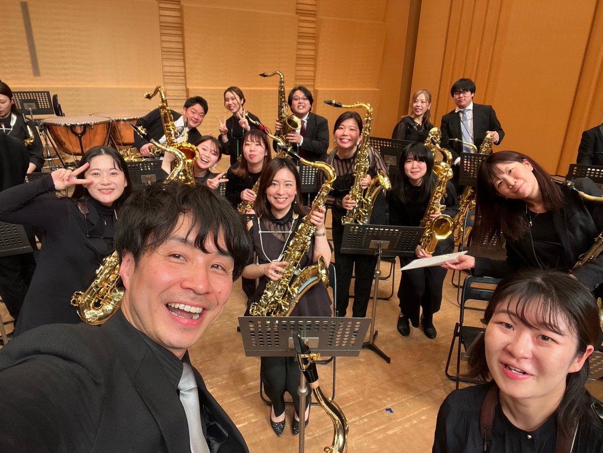chibipinpun's tweet photo. サクソフォーンフェスティバル2日間終わりま��た😊
運営の皆さん含め色々大変だった方も多いと思いますが、お疲れ様でした！私は無事起きて午前から仕事してます(っ'-')╮=͟͞🍻 https://t.co/NxDPA5dvWe