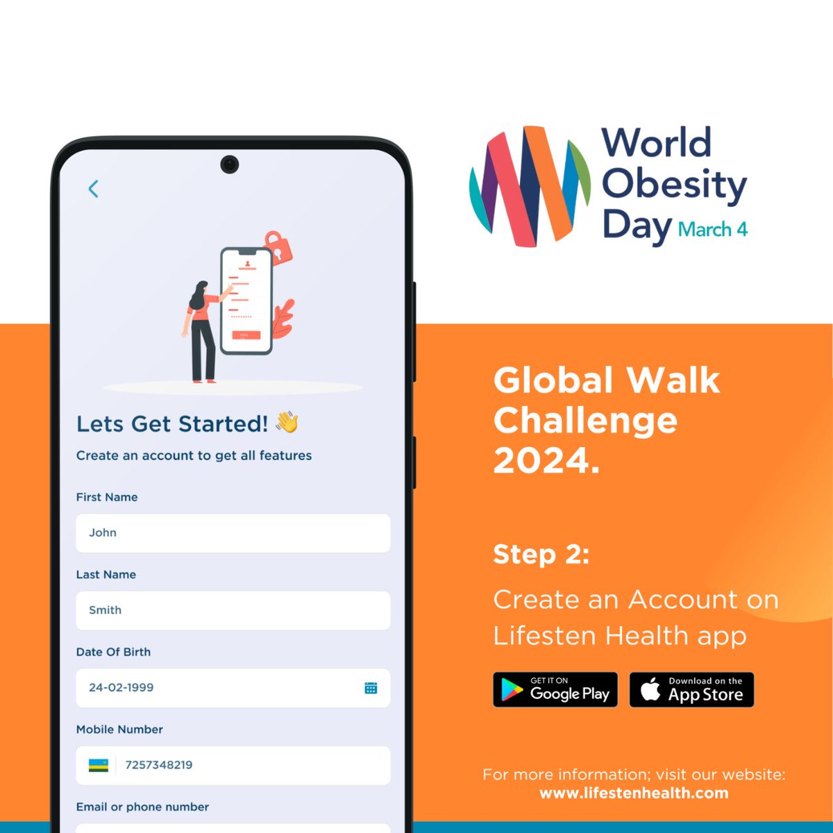 @WorldObesity Create your Lifesten Health account and join the movement! Partnered with @WorldObesity  #WorldObesityDay #Lifesten   #WorldObesityDay #WOD2024 🧵 3/7