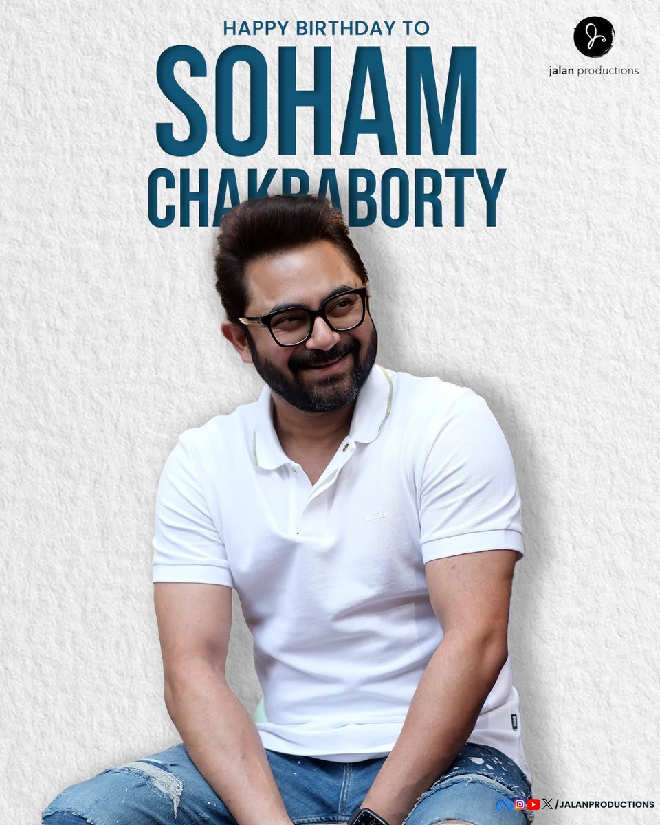 JALANPRODUCTION's tweet photo. Wishing a very Happy Birthday to the charismatic @myslf_soham
.
.
.
#SohamChakraborty #BirthdayWish #JalanProductions https://t.co/sugjZAONUM