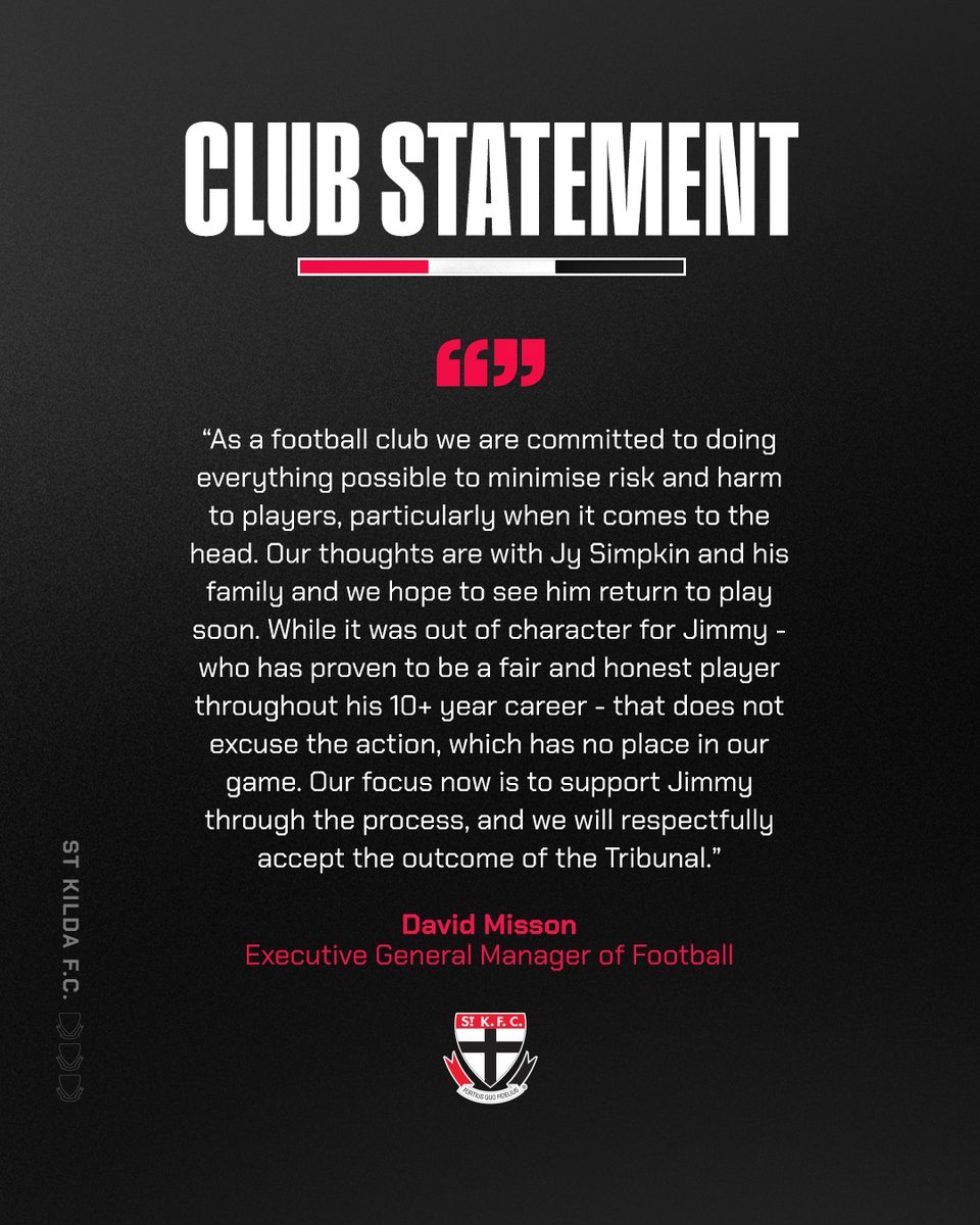 stkildafc's tweet photo. The club wishes to share the following statements following yesterday's AAMI Community Series game between St Kilda and North Melbourne. https://t.co/Lmux5XjzMI