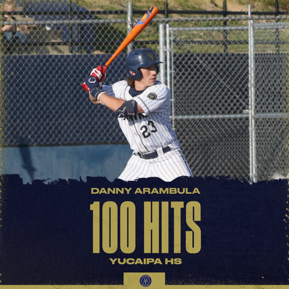 CoachGrajeda's tweet photo. Congratulations to Thunderbird Danny Arambula. The 4 year starter has collected no less than 30 hits a season. The @LSUbaseball commit collected #100 last season during the postseason. Danny currently has 108 H & counting…🔨@latsondheimer @LesLukach @California_PG @LSUCoachJ https://t.co/rNVJzhrzeX
