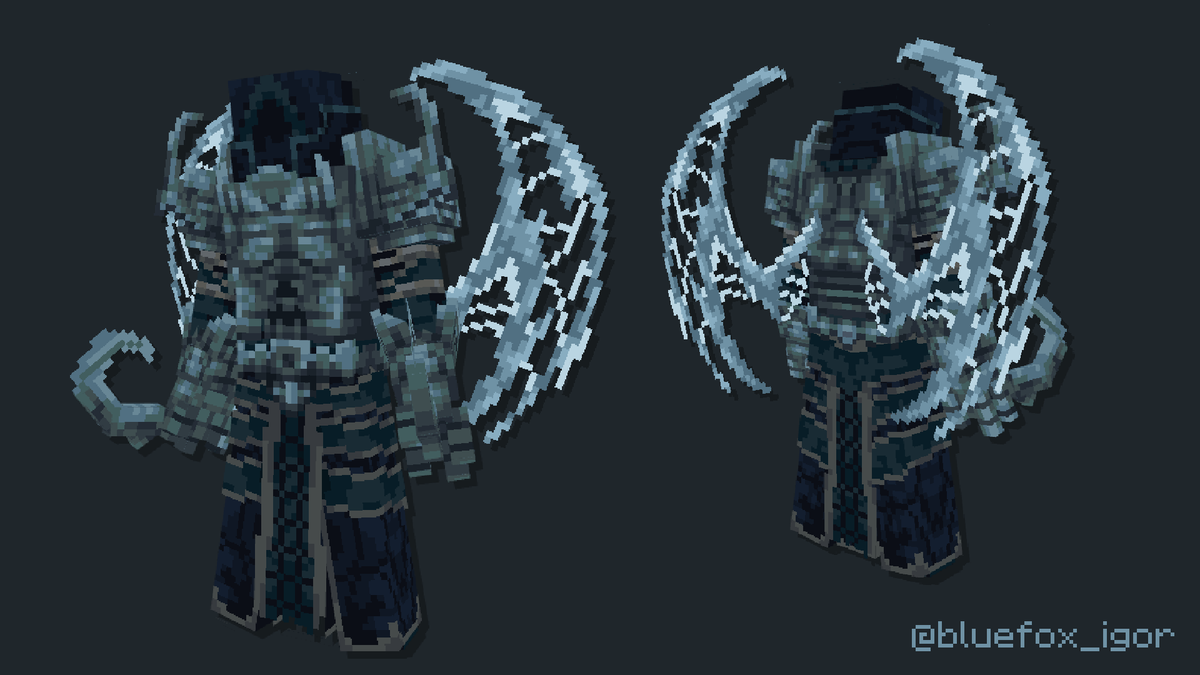 bluefox_igor's tweet photo. Shadow Lord

Made using @blockbench 

#minecraft #blockbench #pixelart #RPG https://t.co/RRk8y56mf9