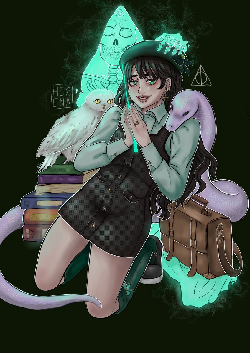 herena_art's tweet photo. ๐๐๐
#harrietpotter #drawing #digitalart #harrypotter #harrypotterworld #howarts #femharry #darkharry #slytherin #peverell #ladyPotter #ladydeart #brujas #magic #hedwig https://t.co/XvbZOUrERX